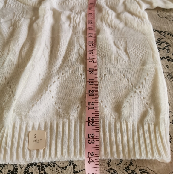 Vintage 80's Grace Cream Sweater Size Small - Picture 7 of 8